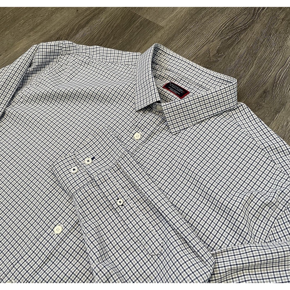 UNTUCKit Beaumont Shirt Men's 3XL Plaid‎ Long Sleeve Button Stretch Performance
